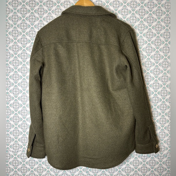 NWT Express Olive Jacket with Gold Accents - Picture 3 of 3